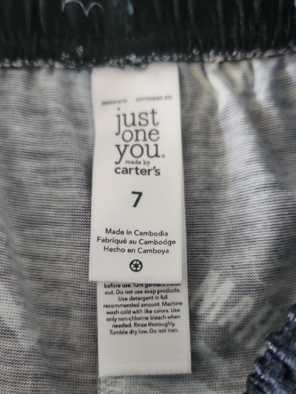 Carter's Black Pajama Bottoms with Blue and Yellow Action Motifs